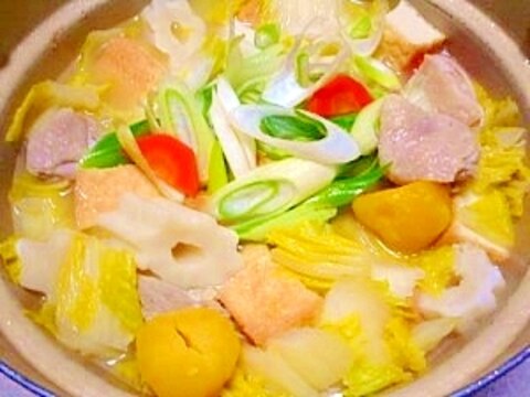 厚揚げ、ちくわぶ何でも☆タッカンマリ風鍋